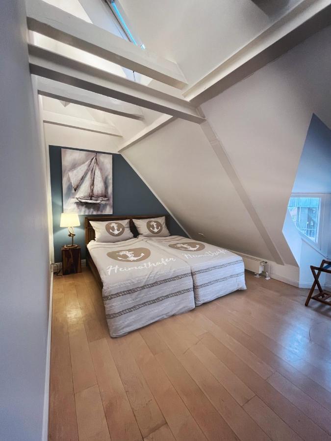 Apartament Loft-Panoramablick-Hafen & Elbe! Hamburg Zewnętrze zdjęcie